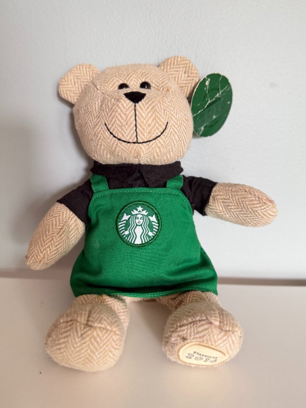 Starbucks Holiday 2016 Winter Bearista Bear Green Apron Limited Edition